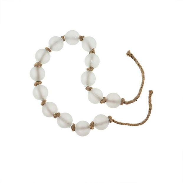 Indaba - Beach Glass Beads White