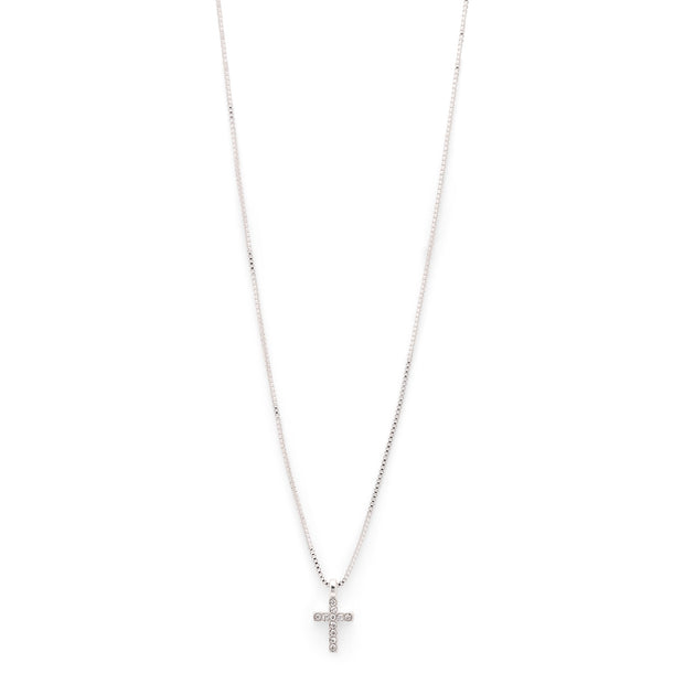 Pilgrim - Necklace Clara Silver Plated Crystal Cross