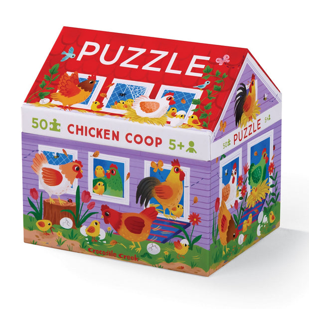 Crocodile Creek - 50 Piece House Puzzle - Chicken Coop