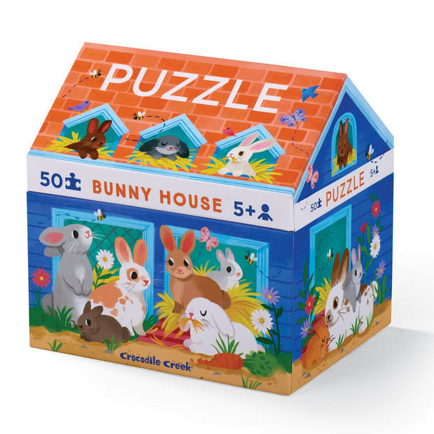 Crocodile Creek - 50 Piece Bunny House Puzzle