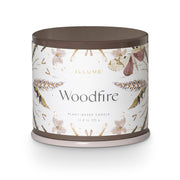 Illume - 11.8oz Vanity Tin Candle Woodfire