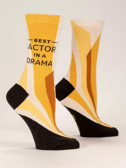 Blue Q - Best Actor In Drama Women's Crew Socks