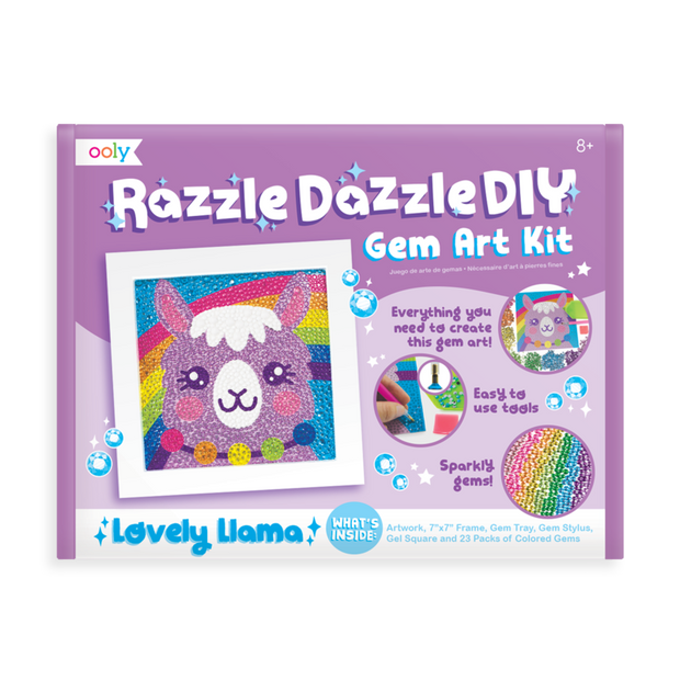 Ooly Razzle Dazzle DIY Gem Kit - Lovely Llama