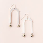 Scout Curated Wears - Earrings Stone Arches Dalmatian Jasper / Silver