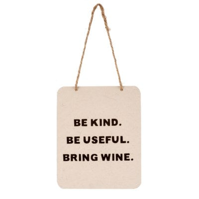 Indaba - Bring Wine Sign