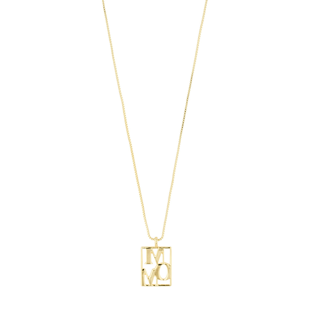 Pilgrim Mom Tag Necklace - Gold Plated