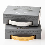 Scout Curated Wears - Echo Cuff Bracelet "Live In The Sunshine" - Silver