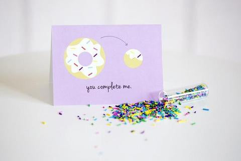 Halifax Paper Hearts Card - You Complete Me