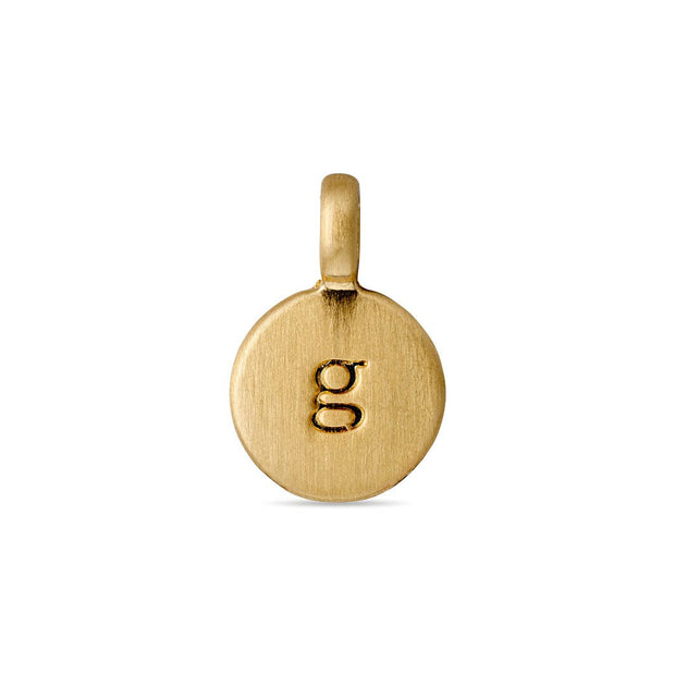 Pilgrim - Pendant Letter g Gold Plated