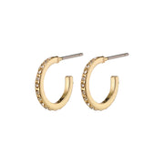 Pilgrim - Roberta Semi-Hoop Earrings Gold-Plated