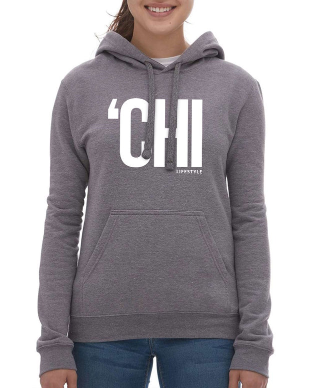 'CHI Lifestyle Hoodie Heather Grey with White