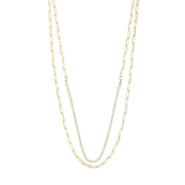 Pilgrim Rowan Recycled Necklace - Gold Plated