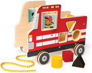 The Manhattan Toy Company Pull Toy Fire Truck