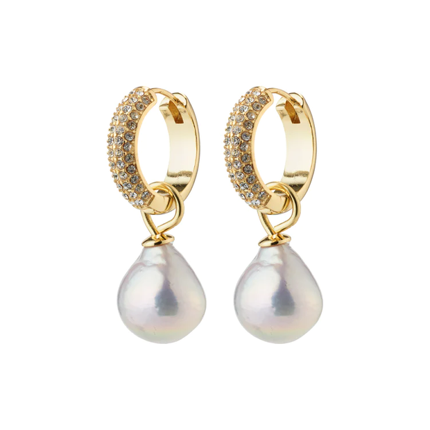 Pilgrim - Edele Pearl Gold Plated  Earrings
