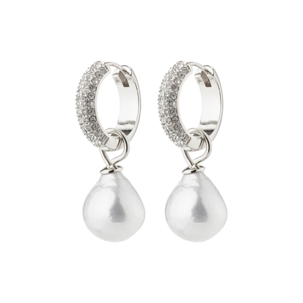 Pilgrim - Edele Pearl Silver Plated Earrings