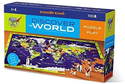 Crocodile Creek - 100 Piece Discover Puzzle - The World Animals