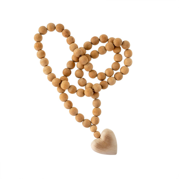 Indaba - Wooden Heart Prayer Beads Large