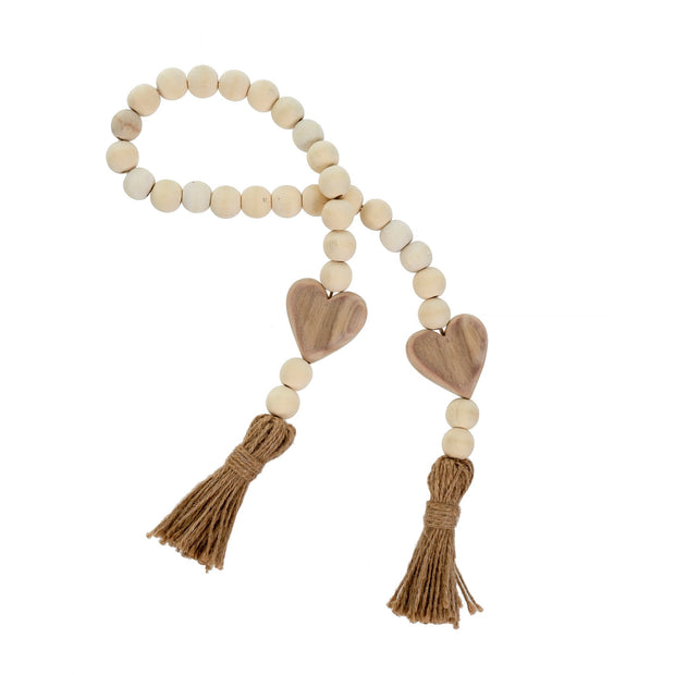 Indaba - Heart Blessing Beads Natural