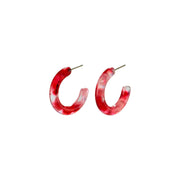 Pilgrim - Earrings Adea Silver Plated Red