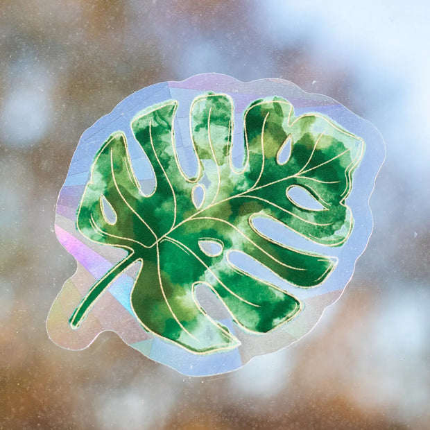 Elyse Breanne Design - Monstera Leaf Sun Catcher Window Decal