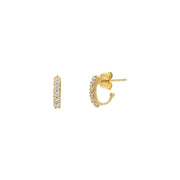 Leah Alexandra - Earrings Demi Hoops Gold