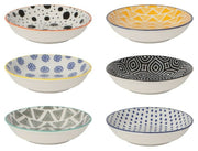 Now Designs Pinch Bowl Set of 6 Bits and Dots