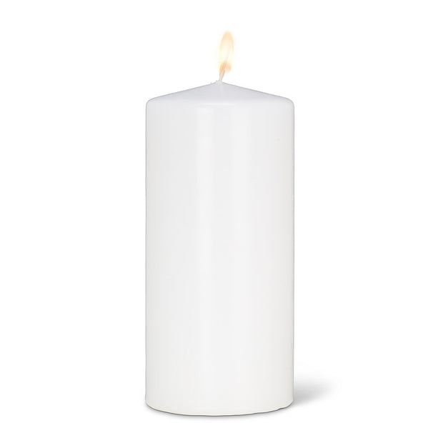 Abbott Large Classic Pillar Candle - White