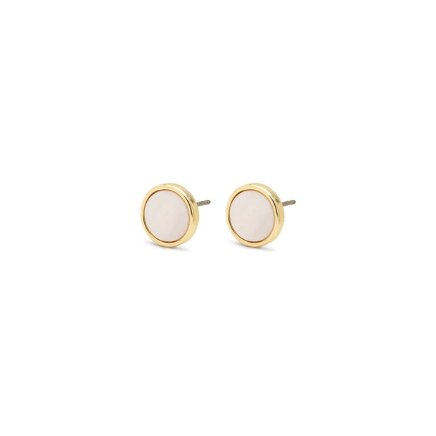 Pilgrim - Earrings Yoko_Pl Gold Plated White