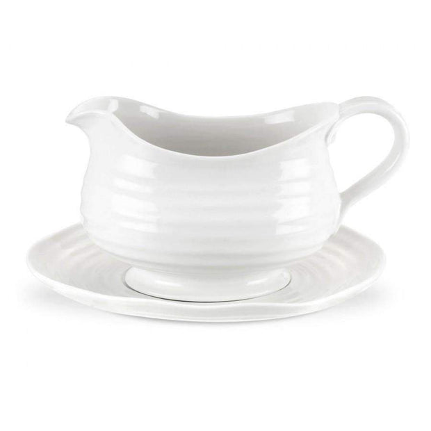 Sophie Conran for Portmeirion Gravy Boat and Stand White