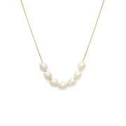 Leah Alexandra - Mini Mer Gold Pearl Necklace