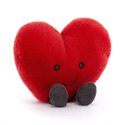 JellyCat Small Amusable Red Heart