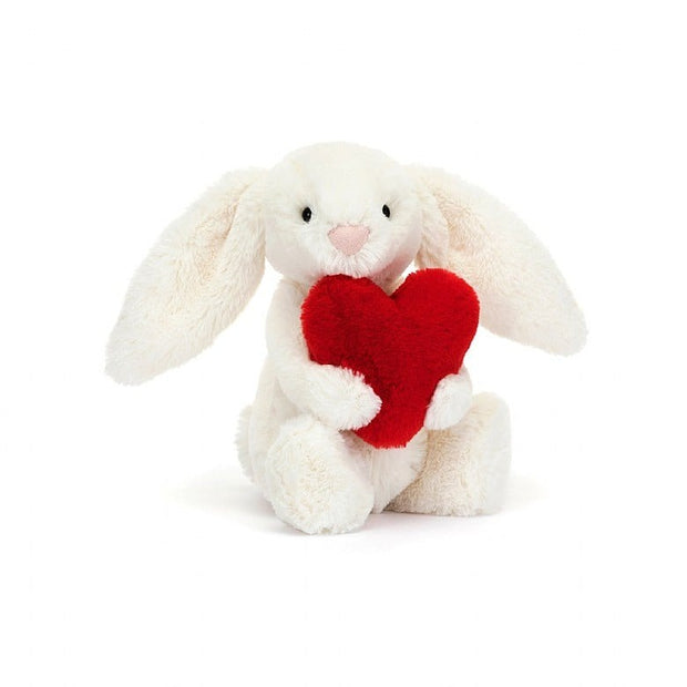 JellyCat - Bashful Red Love Heart Bunny Little