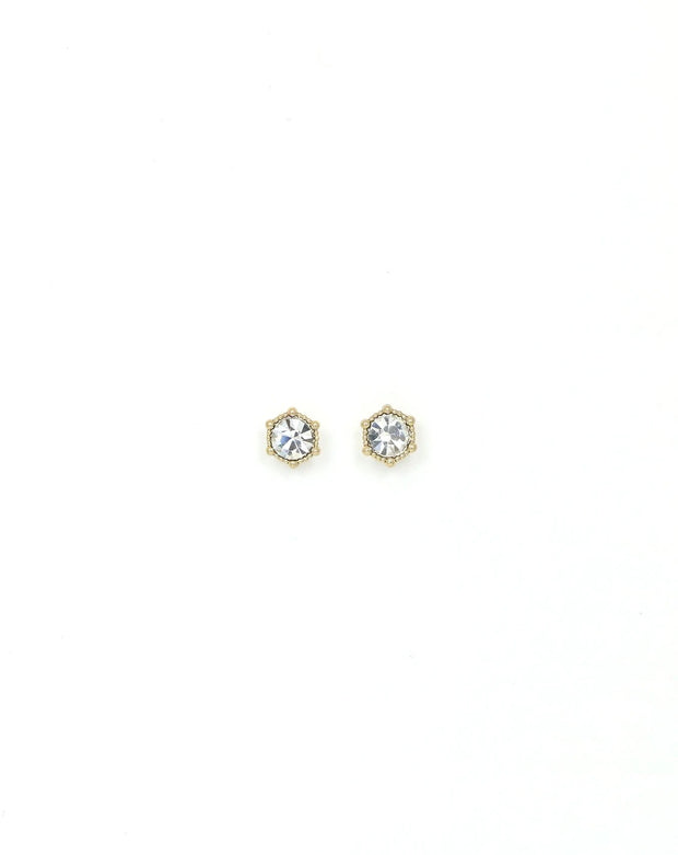 Lover's Tempo - Astrid Stud Earrings Clear