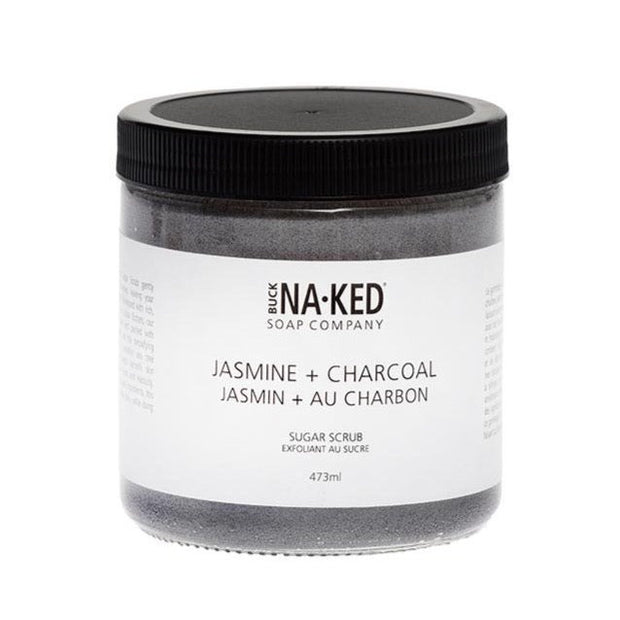 Buck Naked -Jasmine + Charcoal Sugar Scrub