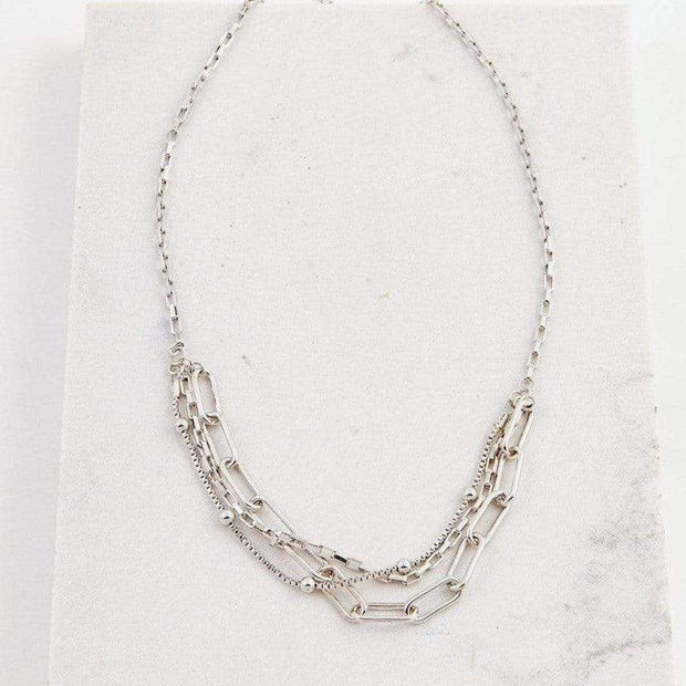 Lover's Tempo - Shay Necklace Silver