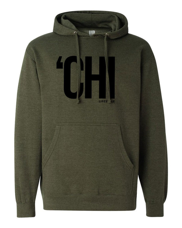 'CHI Lifestyle Hoodie in Army Heather