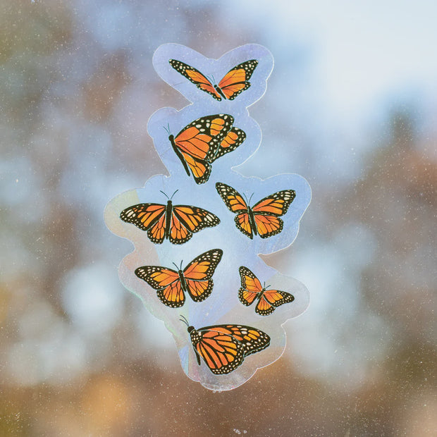 Elyse Breanne Design - Flying Butterflies Sun Catcher Window Decal