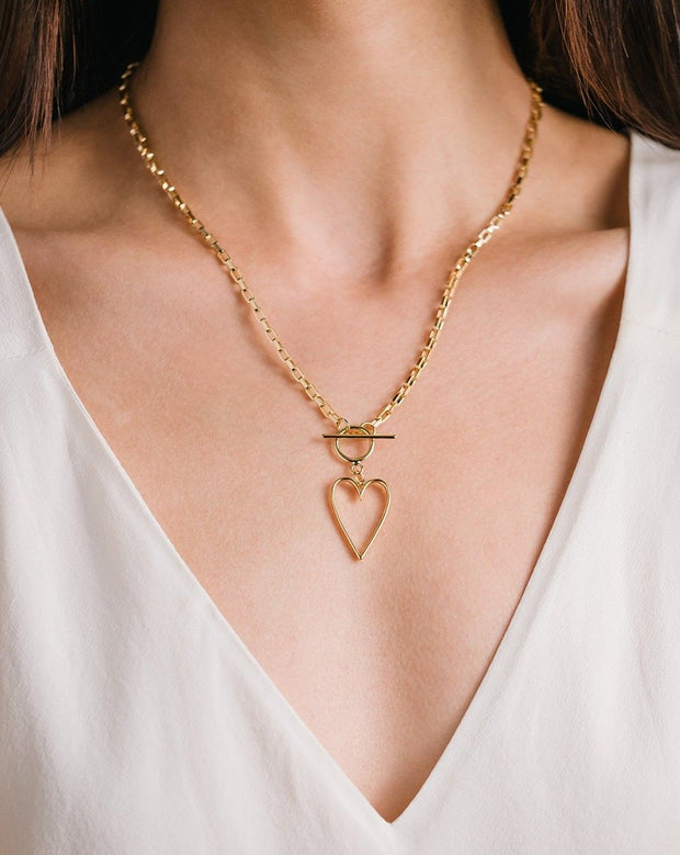 Lover's Tempo - Lovestruck Heart Necklace Gold