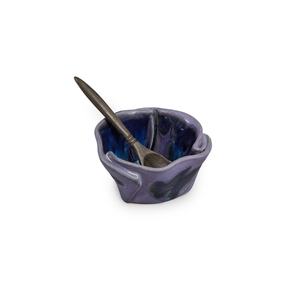 Hilborn Tiny Pot (inc tiny rosewood spoon) Periwinkle