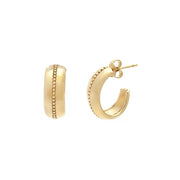Leah Alexandra - Roma Hoop Earrings in Gold