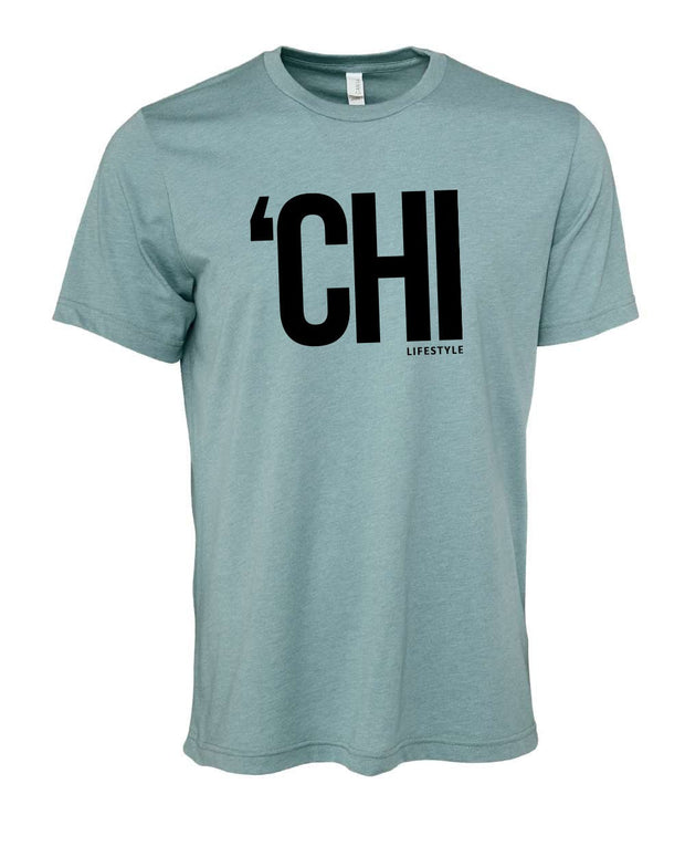 'CHI Lifestyle T-Shirt Heather Blue Lagoon
