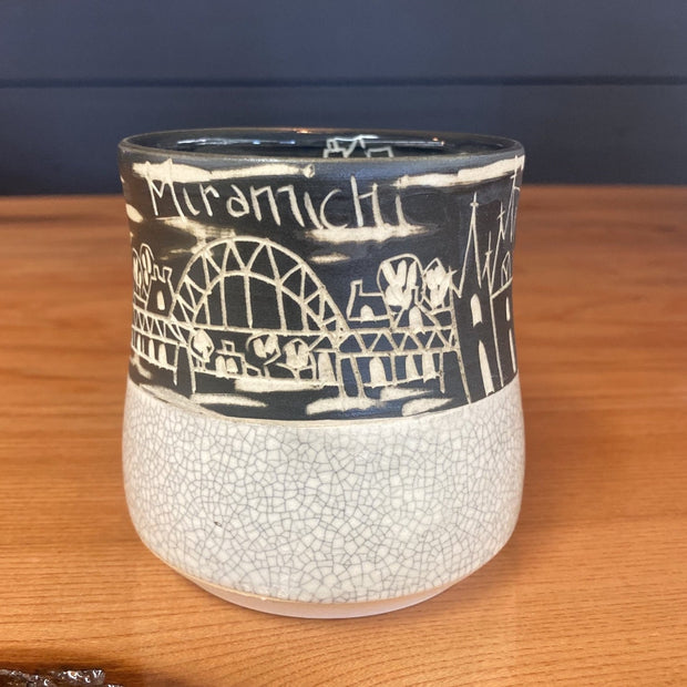 Maru Pottery Miramichi Skyline Tumbler - Crackled White