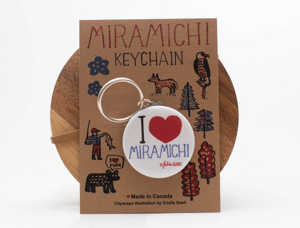 Julia Gash - I Heart Miramichi Keychain 1.5"