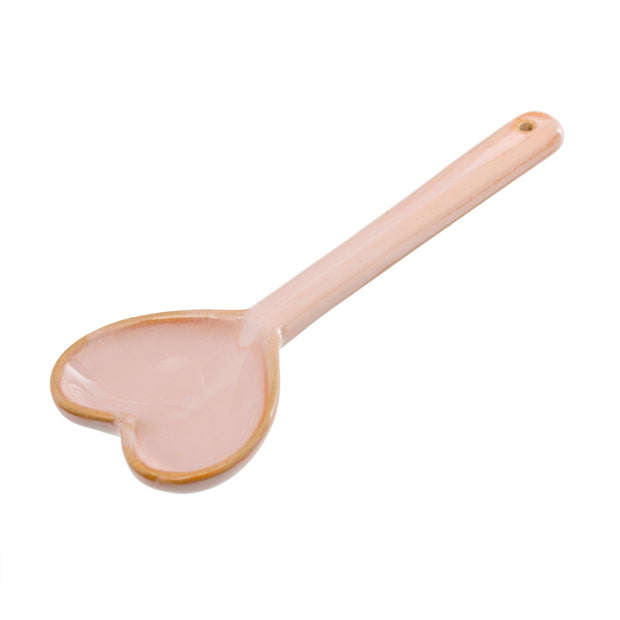 Indaba - Ceramic Heart Spoon Blush