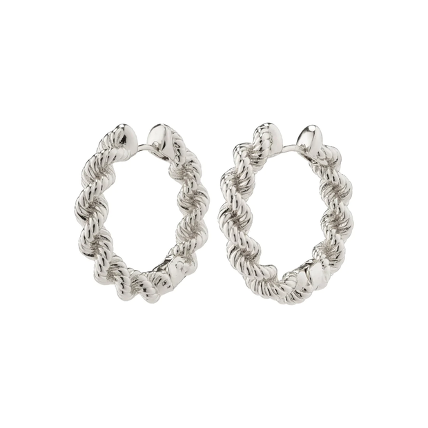 Pilgrim - ANNIKA Hoop Earrings Silver Plated