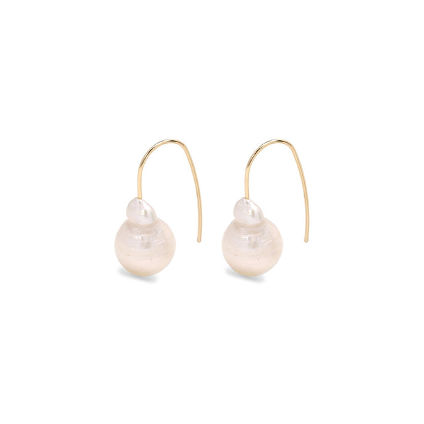 Pilgrim - Earrings Ama2_PI Irregular Fresh Water Pearl Gold Plated
