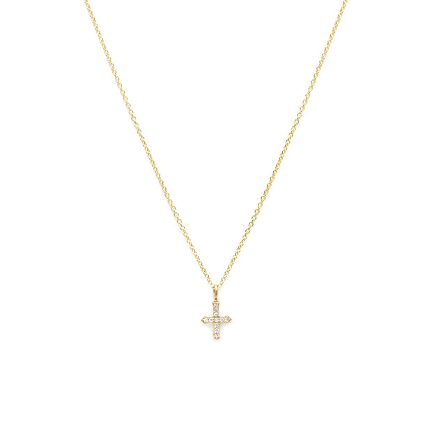 Leah Alexandra - Cross Necklace Gold