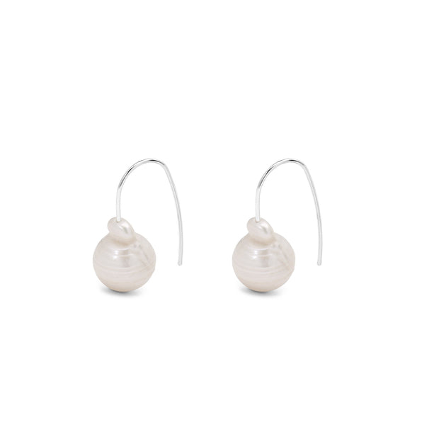 Pilgrim - Earrings Ama2_PI Irregular Fresh Water Pearl Silver Plated