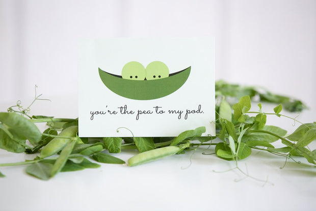 Halifax Paper Hearts Card - You're The Pea To My Pod