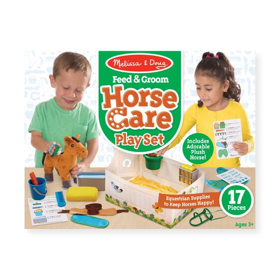 Melissa and Doug Horse Care Set Feed and Groom